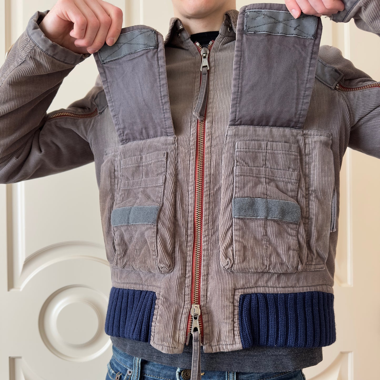 Dsquared2 F/W 2003 Arm Full-Zipper Corduroy Jacket