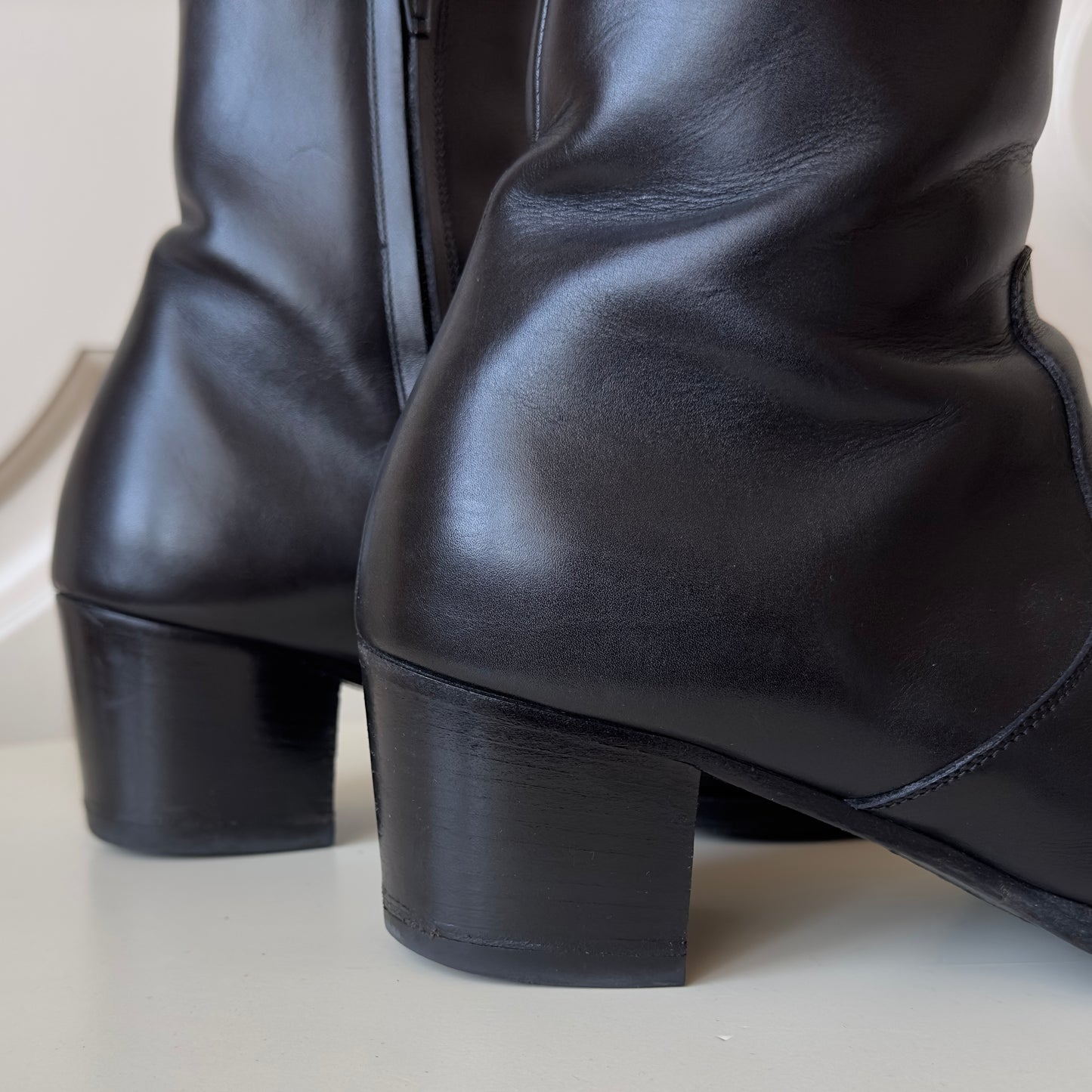 Saint Laurent Paris 60mm Wyatt Leather Boots