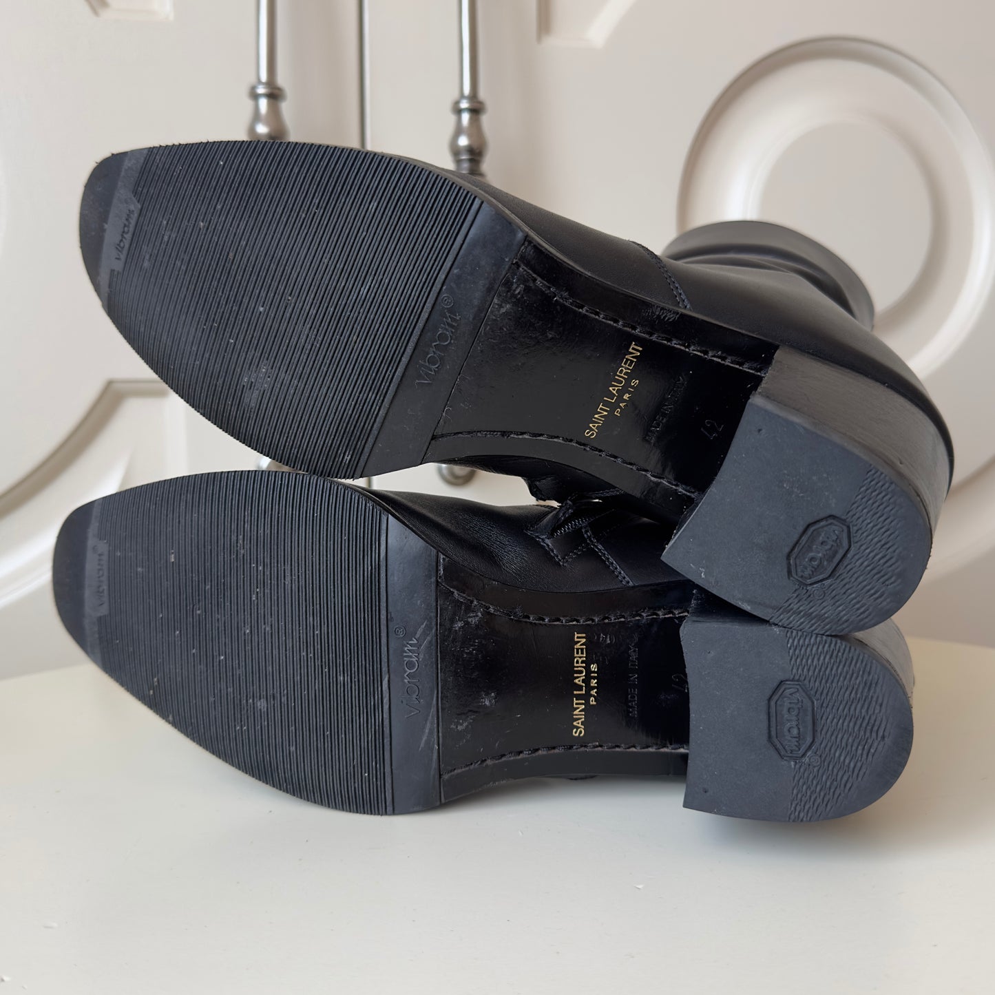 Saint Laurent Paris 60mm Wyatt Leather Boots