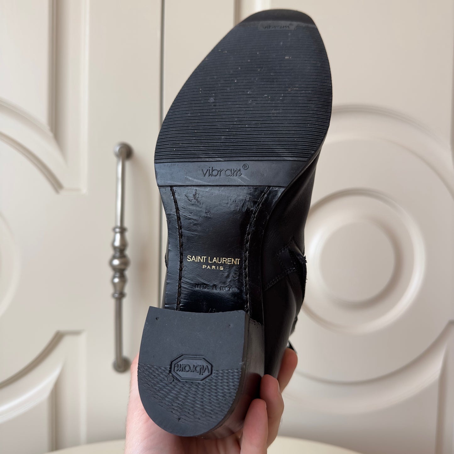 Saint Laurent Paris 60mm Wyatt Leather Boots