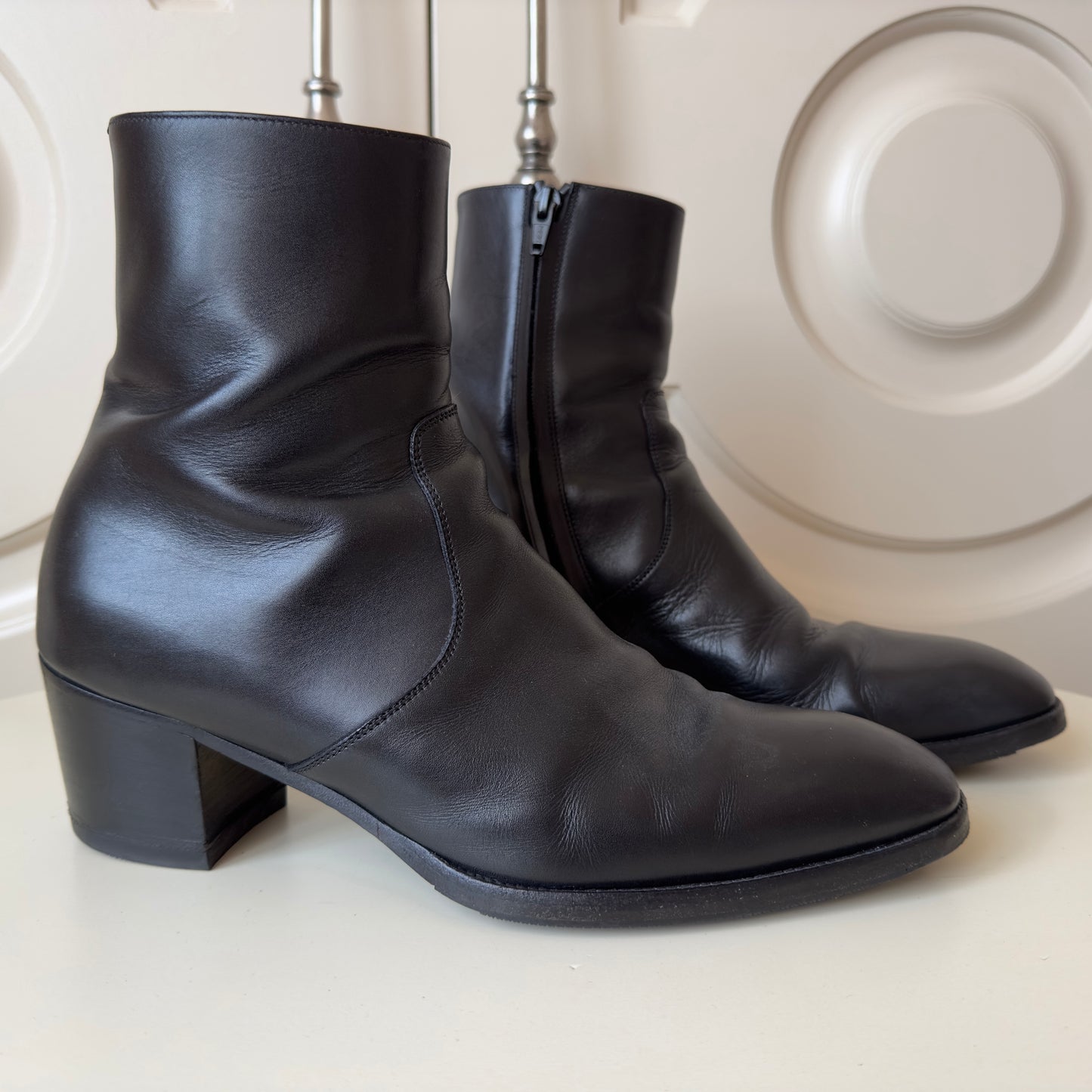Saint Laurent Paris 60mm Wyatt Leather Boots