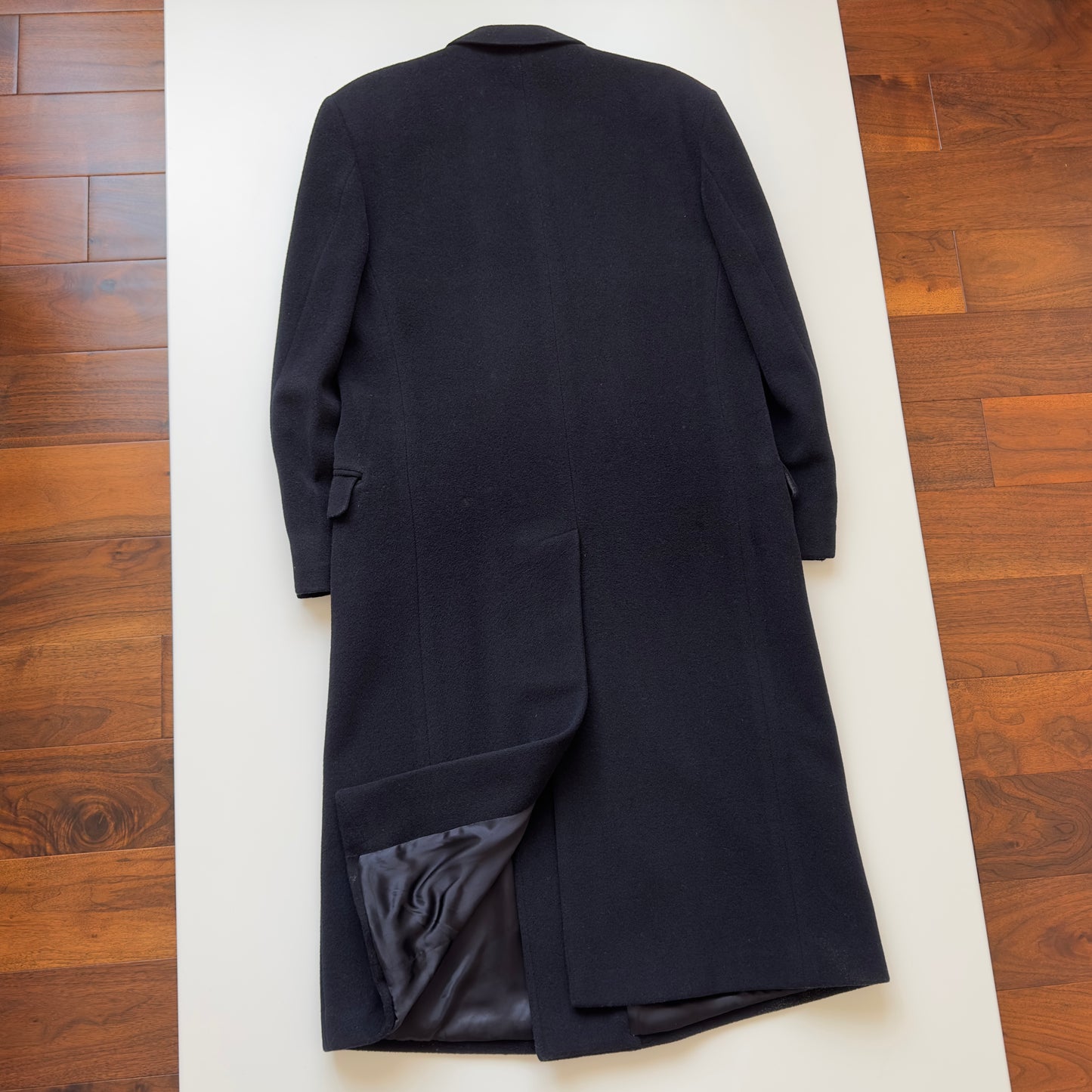 Vintage 1980s Giorgio Armani Double-Breasted Wool Overcoat