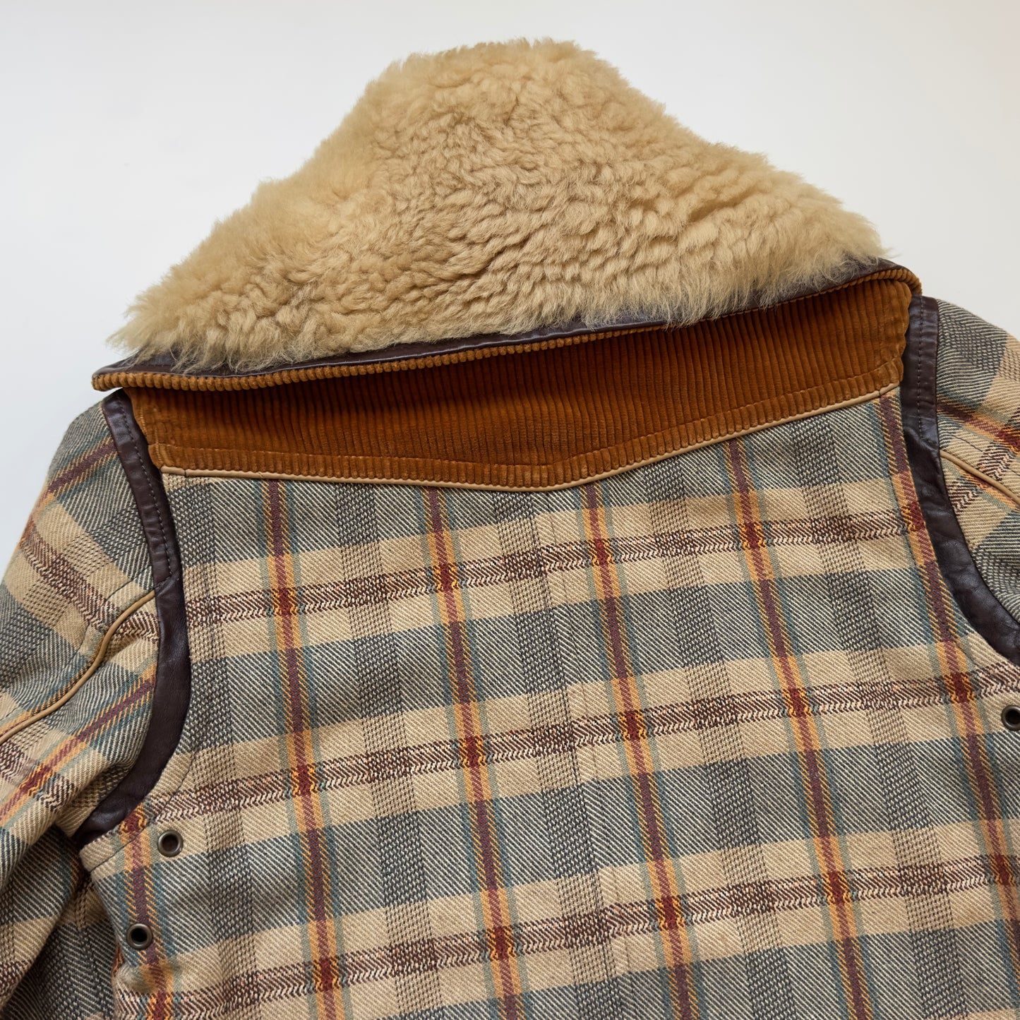 Dsquared2 F/W 2003 Plaid Fur Collar Jacket