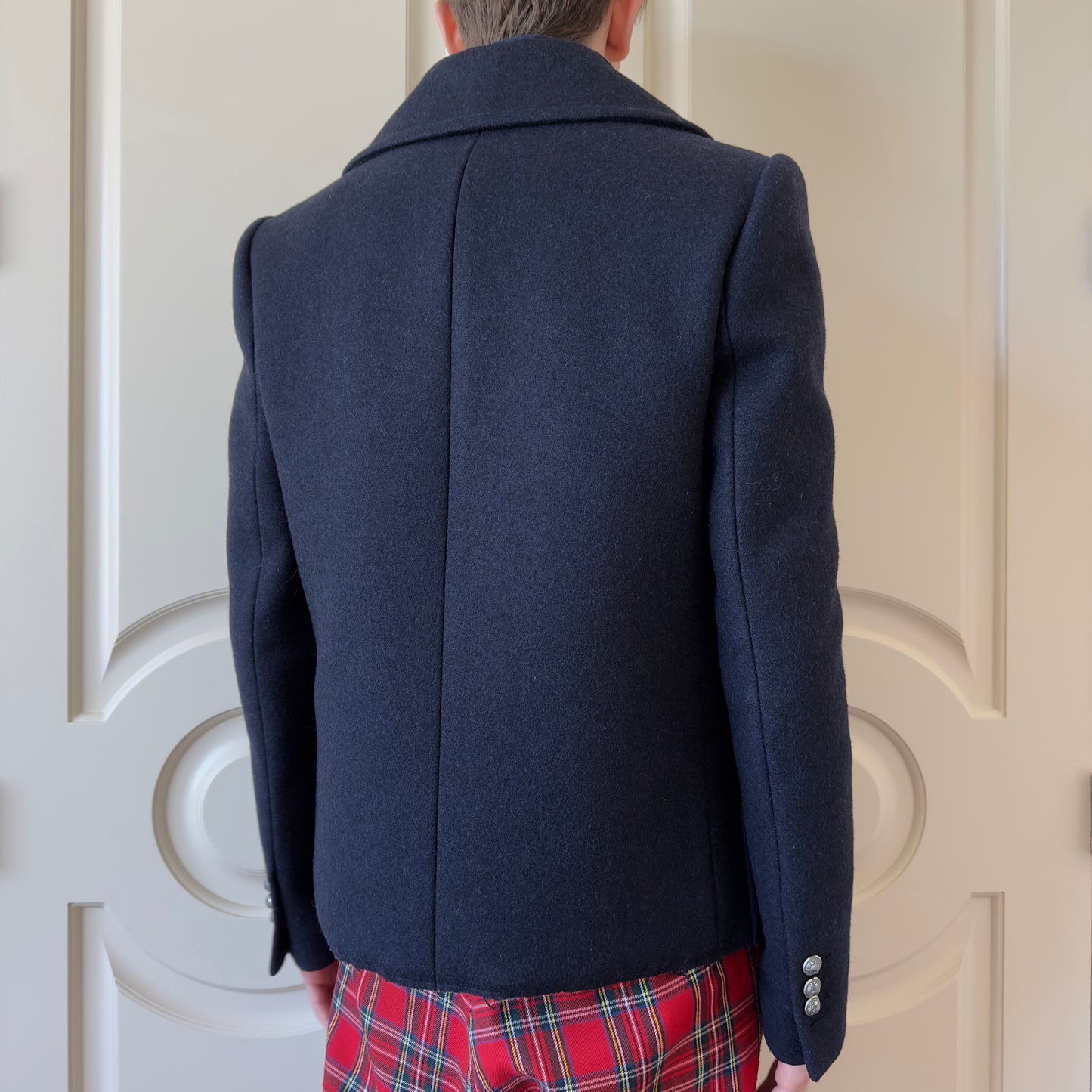 Balmain Homme F/W 2012 Double-Breasted Wool Pea Coat
