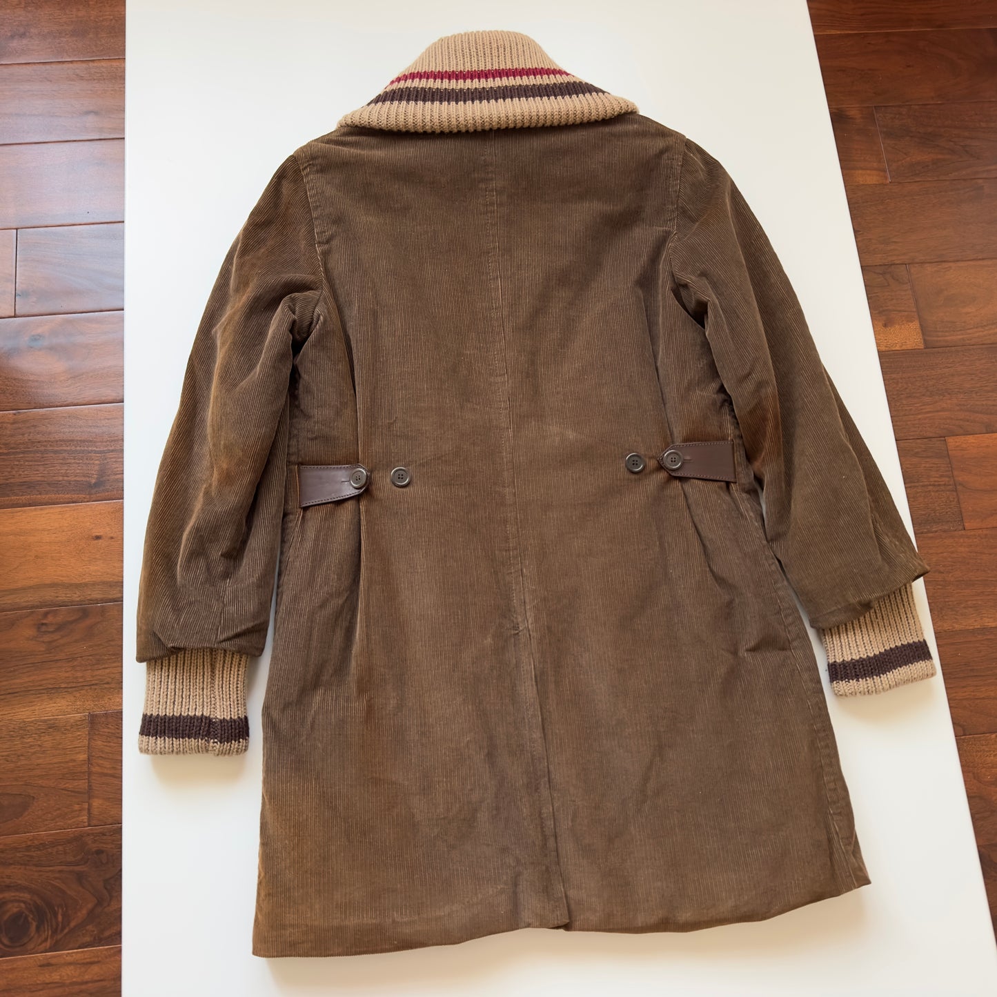 Dsquared2 F/W 2001-02 Knit Collar Corduroy Coat