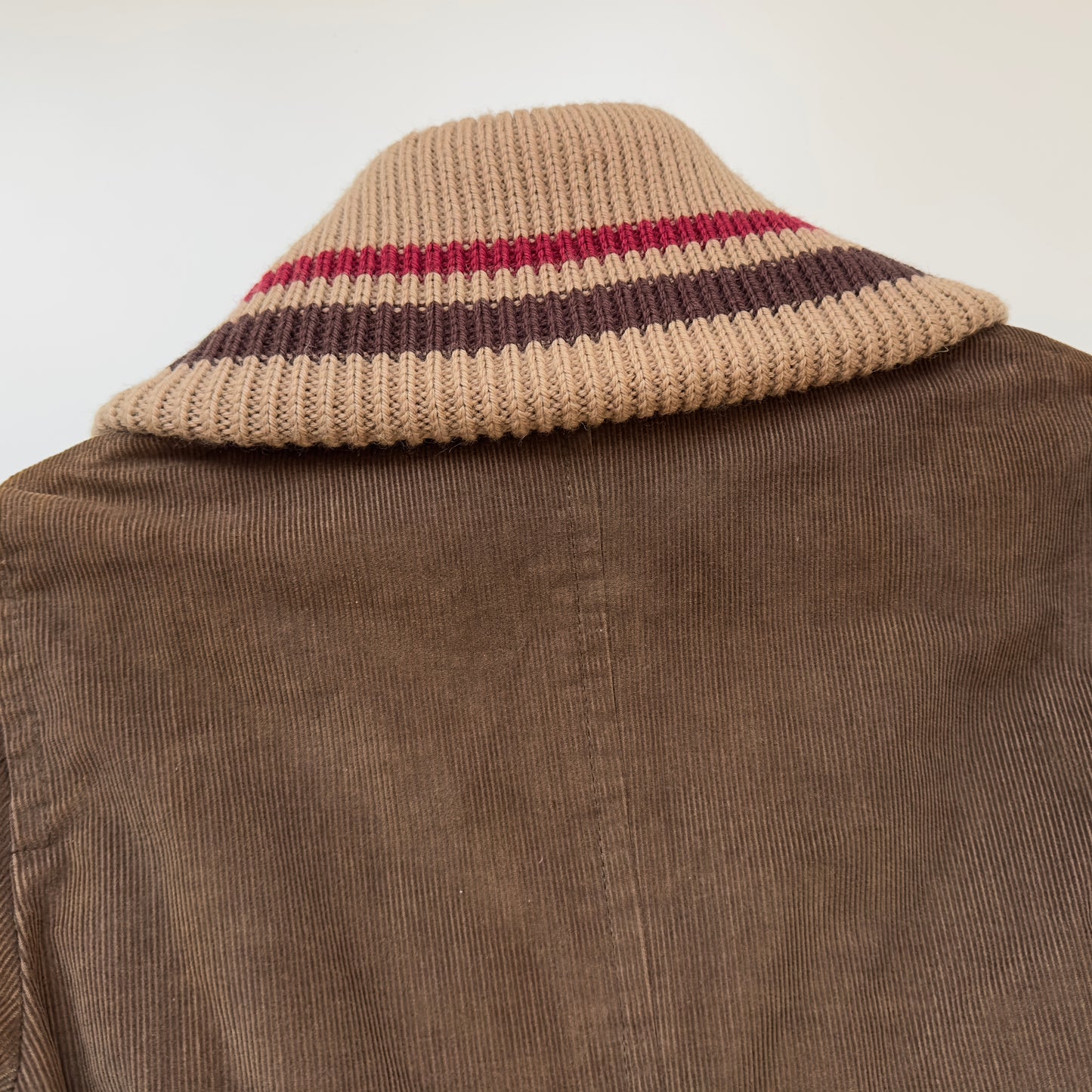 Dsquared2 F/W 2001-02 Knit Collar Corduroy Coat
