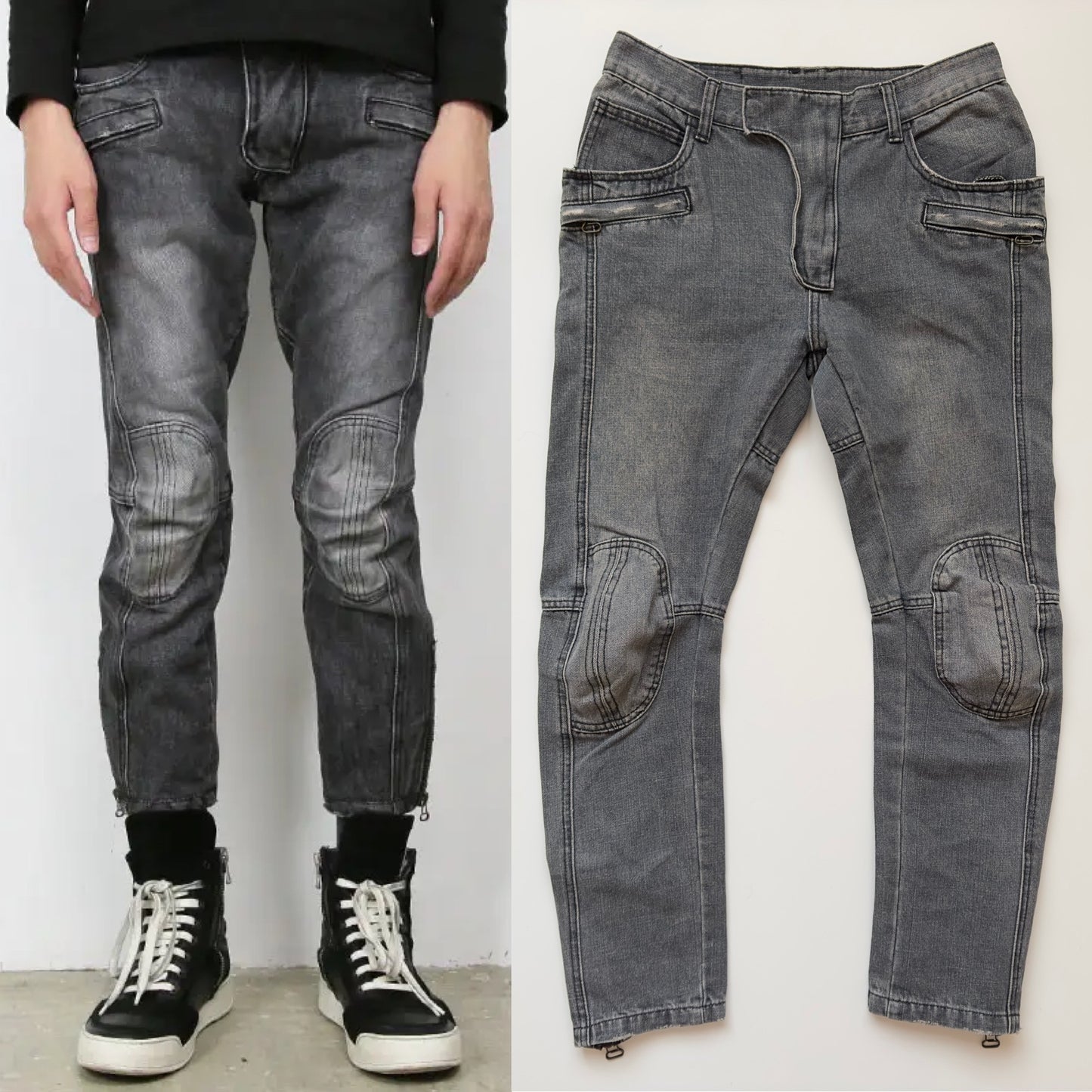 Balmain A/W 2010 Decarnin Moto Jeans