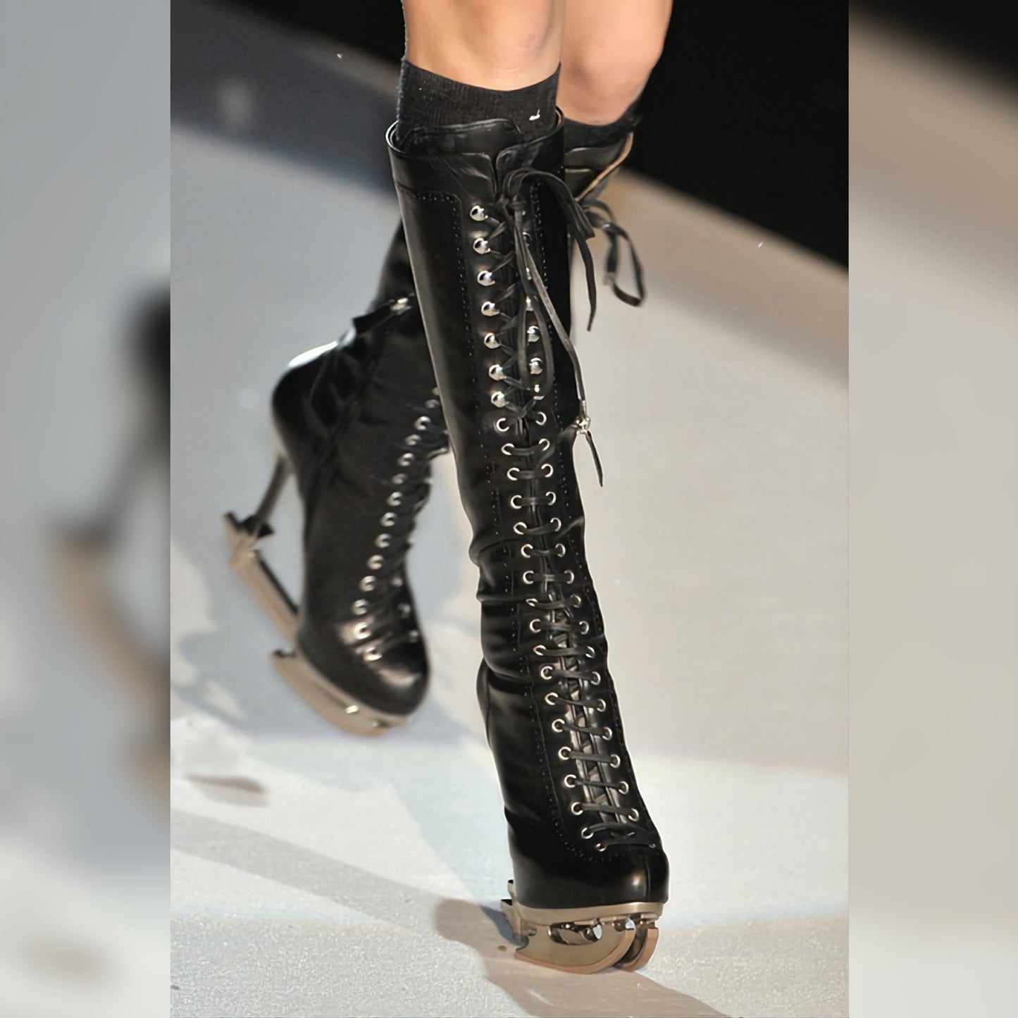 Dsquared2 F/W 2011 'Skate Moss' Ankle Leather Ice-Skate Boots