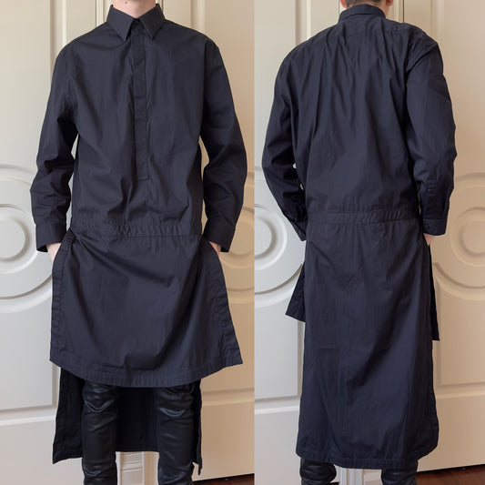 Givenchy S/S 2013 Tisci-Era Elongated Black Dress Shirt