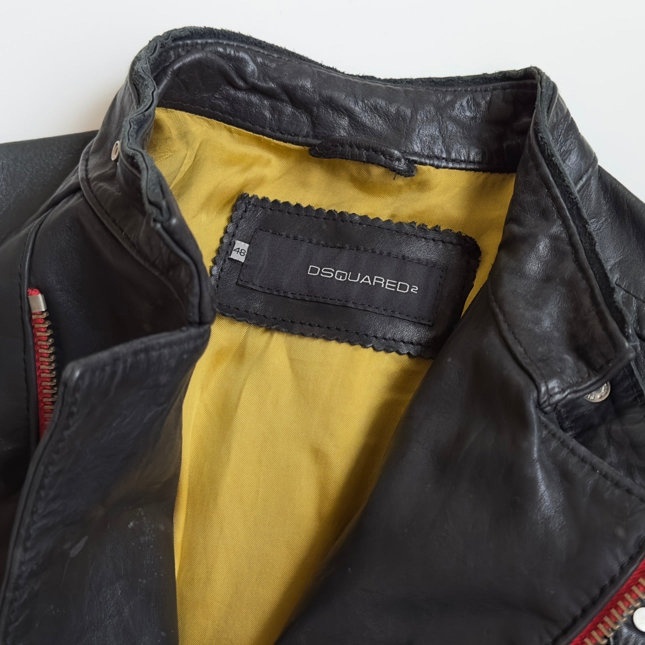 Dsquared2 S/S 2004 “1964” Leather Biker Jacket