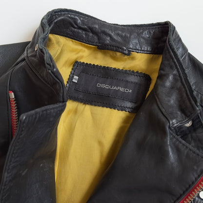 Dsquared2 S/S 2004 “1964” Leather Biker Jacket