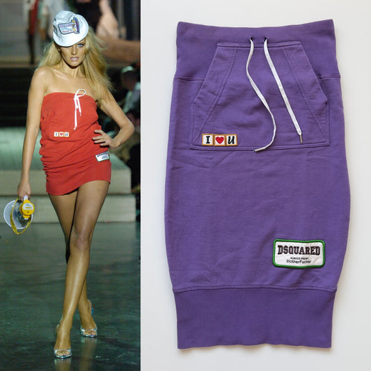 Dsquared2 S/S 2005 Sweatshirt Mini Dress