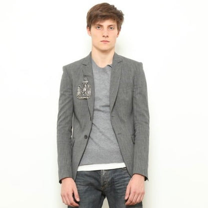 Balmain S/S 2011 Decarnin Lambswool Safety Pin Sweater
