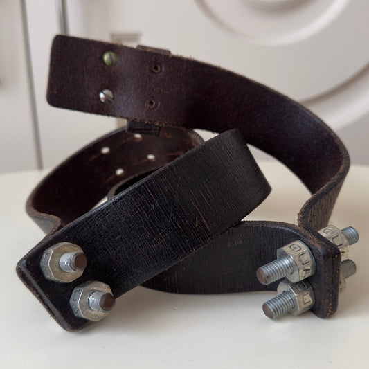 Dsquared2 S/S 2002 Nuts & Bolts Leather Belt
