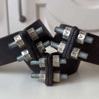 Dsquared2 S/S 2002 Nuts & Bolts Leather Belt