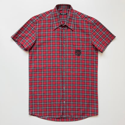 Balmain S/S 2011 Decarnin Short Sleeve Checkered Shirt