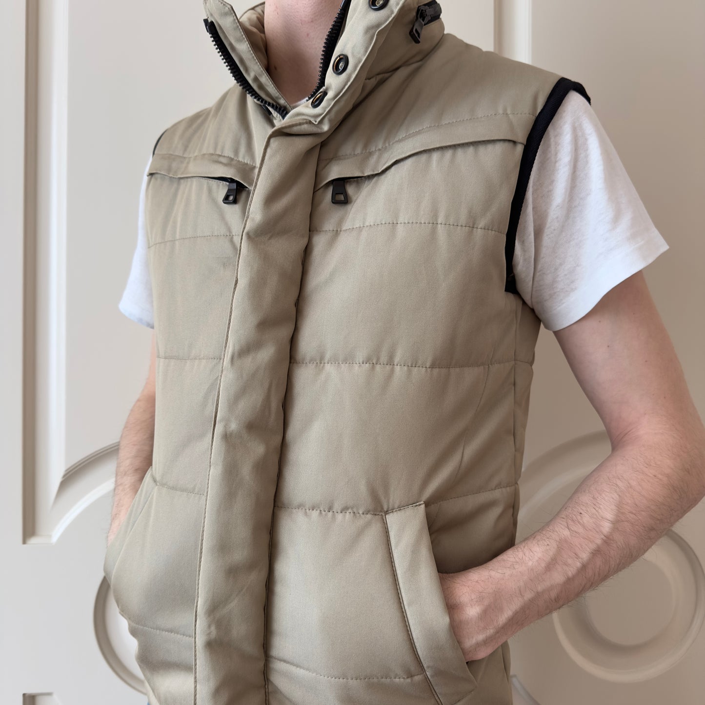 Balmain S/S 2012 Padded Khaki Vest