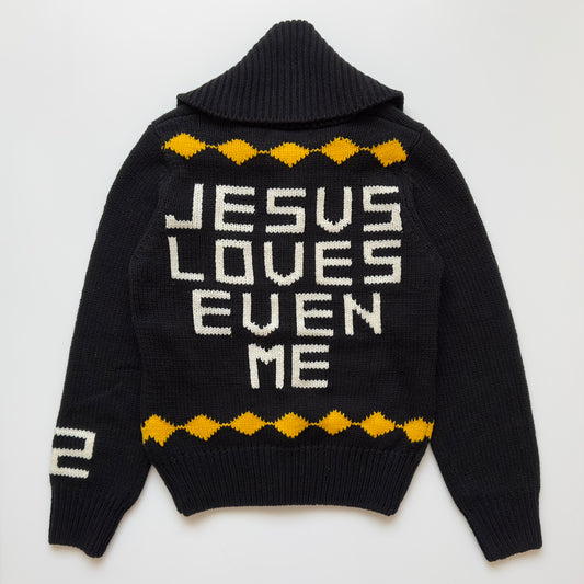 Dsquared2 A/W 2005 “Jesus Loves Even Me” Cowichan Sweater