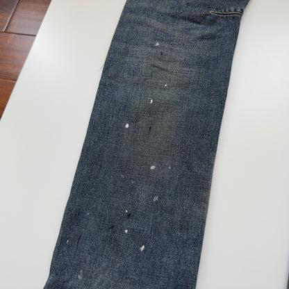 Balmain A/W 2010 Distressed Paint-Splatter Jeans
