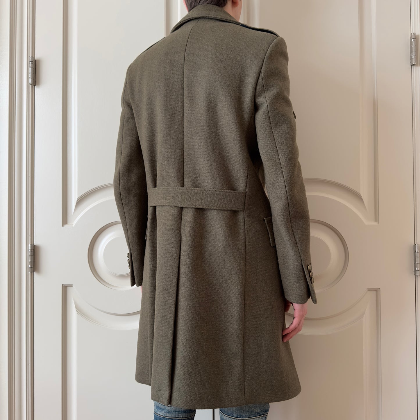 Balmain x H&M 2015 Double-Breasted Military Wool Coat