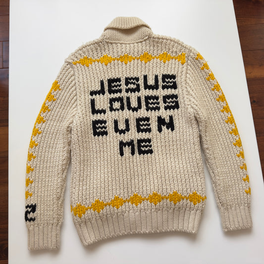 Dsquared2 A/W 2005 “Jesus Loves Even Me” Cowichan Sweater