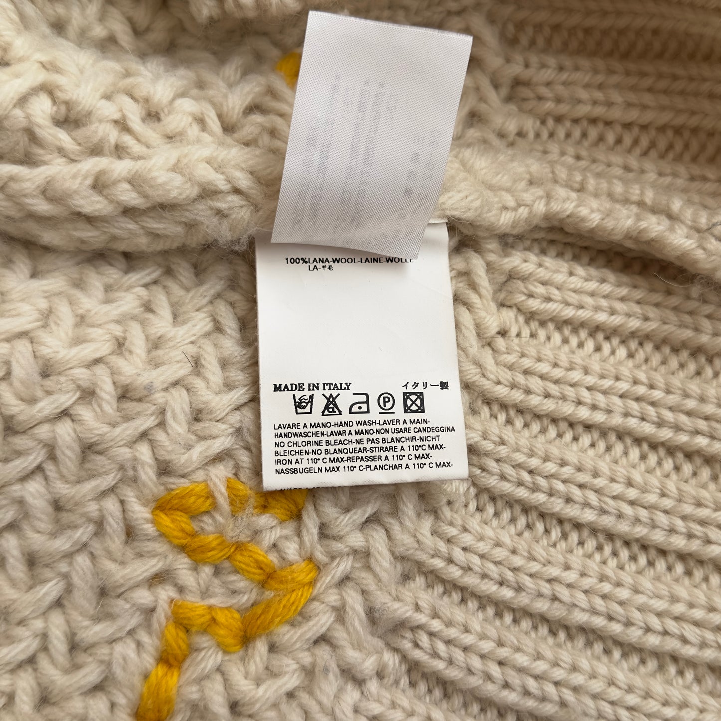 Dsquared2 A/W 2005 “Jesus Loves Even Me” Cowichan Sweater