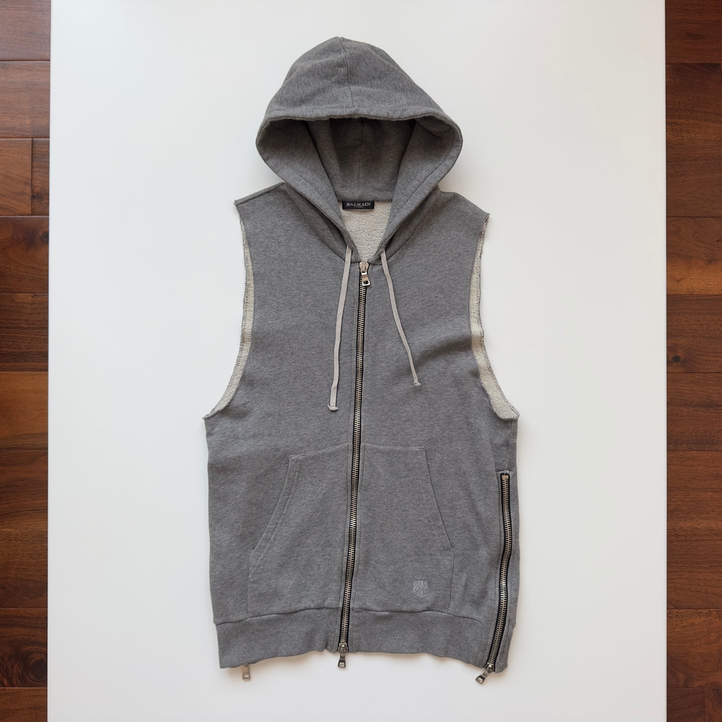 Balmain F/W 2011 Decarnin Sleeveless Hoodie