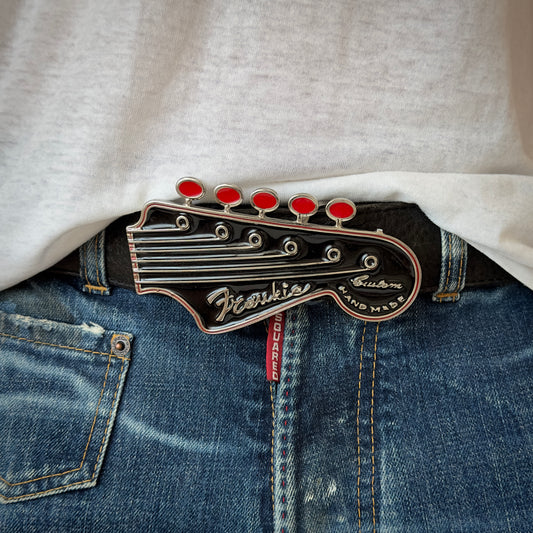 Frankie Morello 2000s Guitar Headstock Belt Buckle
