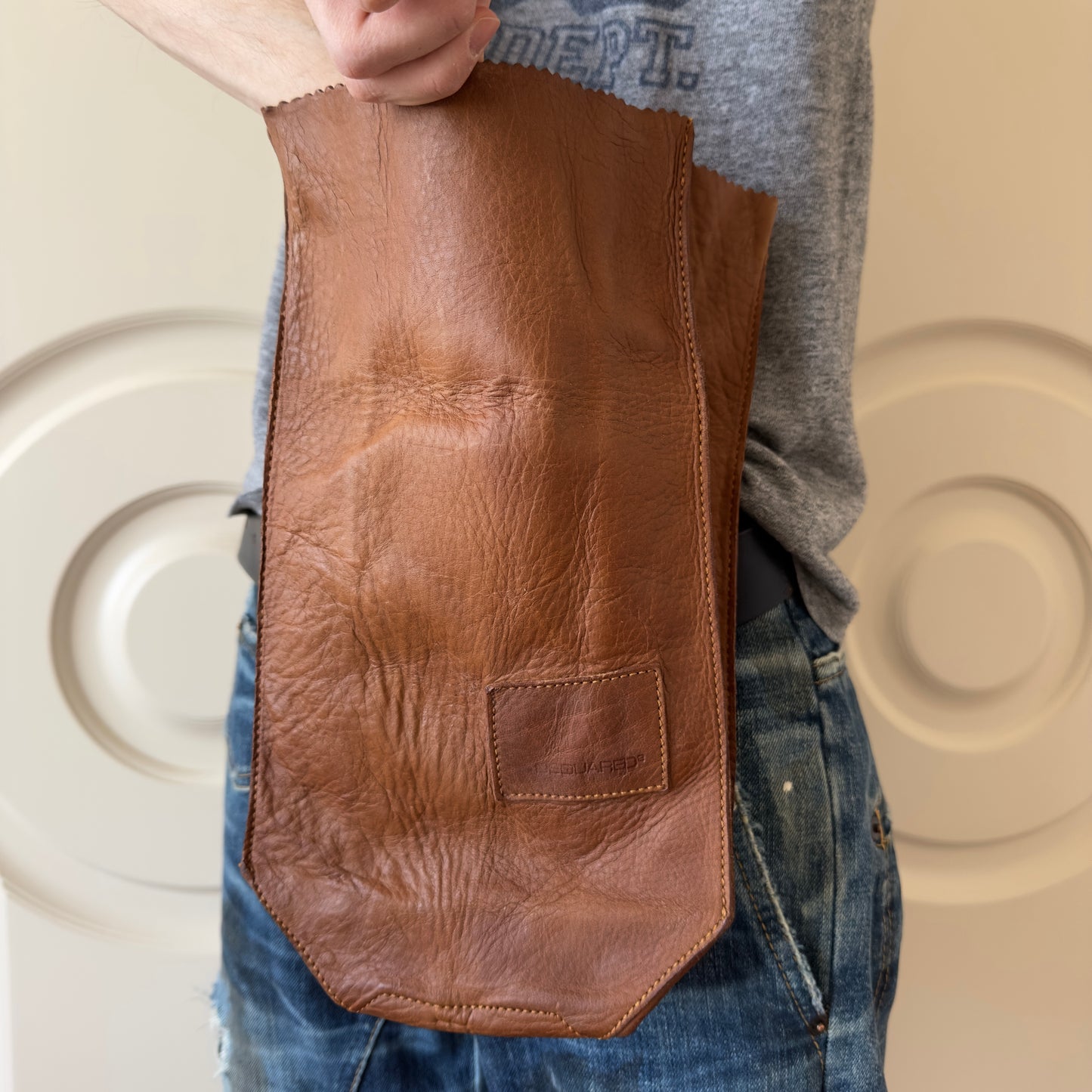 Dsquared2 F/W 2002 Leather Belt Bag “Homeless Collection”
