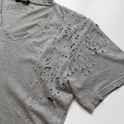 Balmain A/W 2010 Decarnin “Shotgun” Distressed T-Shirt