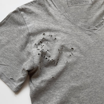 Balmain A/W 2010 Decarnin “Shotgun” Distressed T-Shirt