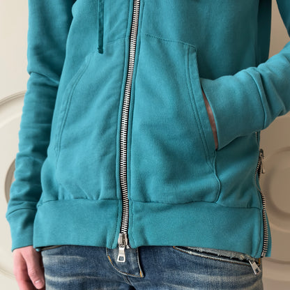 Balmain 2013 Blue Side-Zip Hoodie