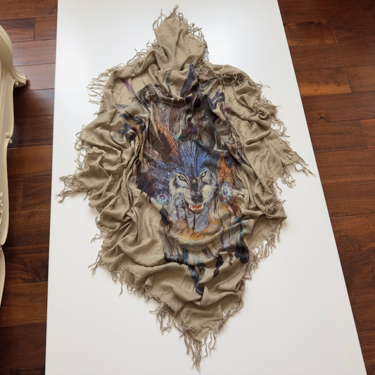 Balmain F/W 2011 Decarnin Oversized Wolf Scarf