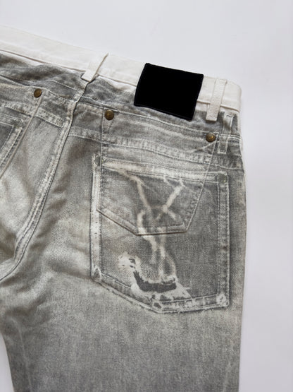 Yves Saint Laurent Trompe-l'œil Distressed Jeans