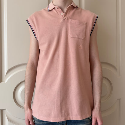 Balmain F/W 2011 Decarnin Pink Sleeveless Polo Shirt