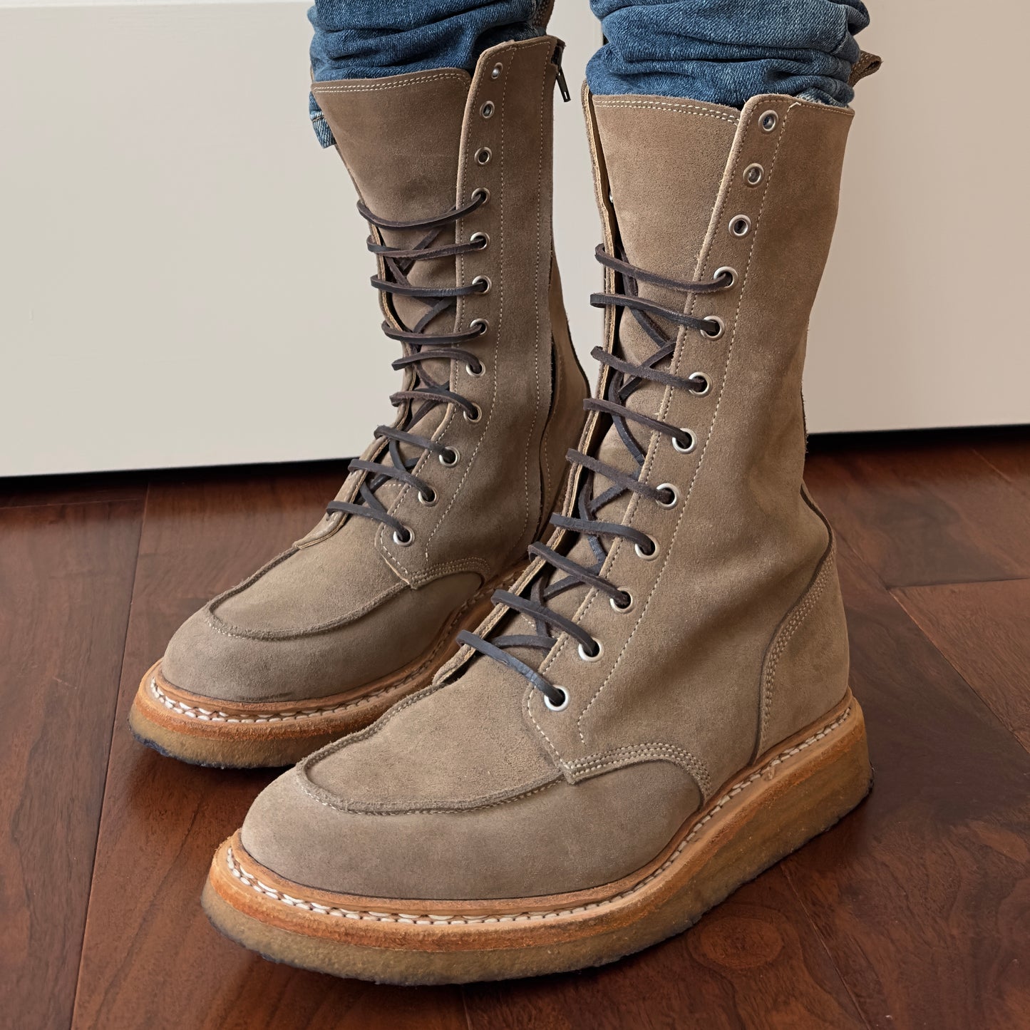 Balmain F/W 2011 Decarnin Suede Ranger Boots