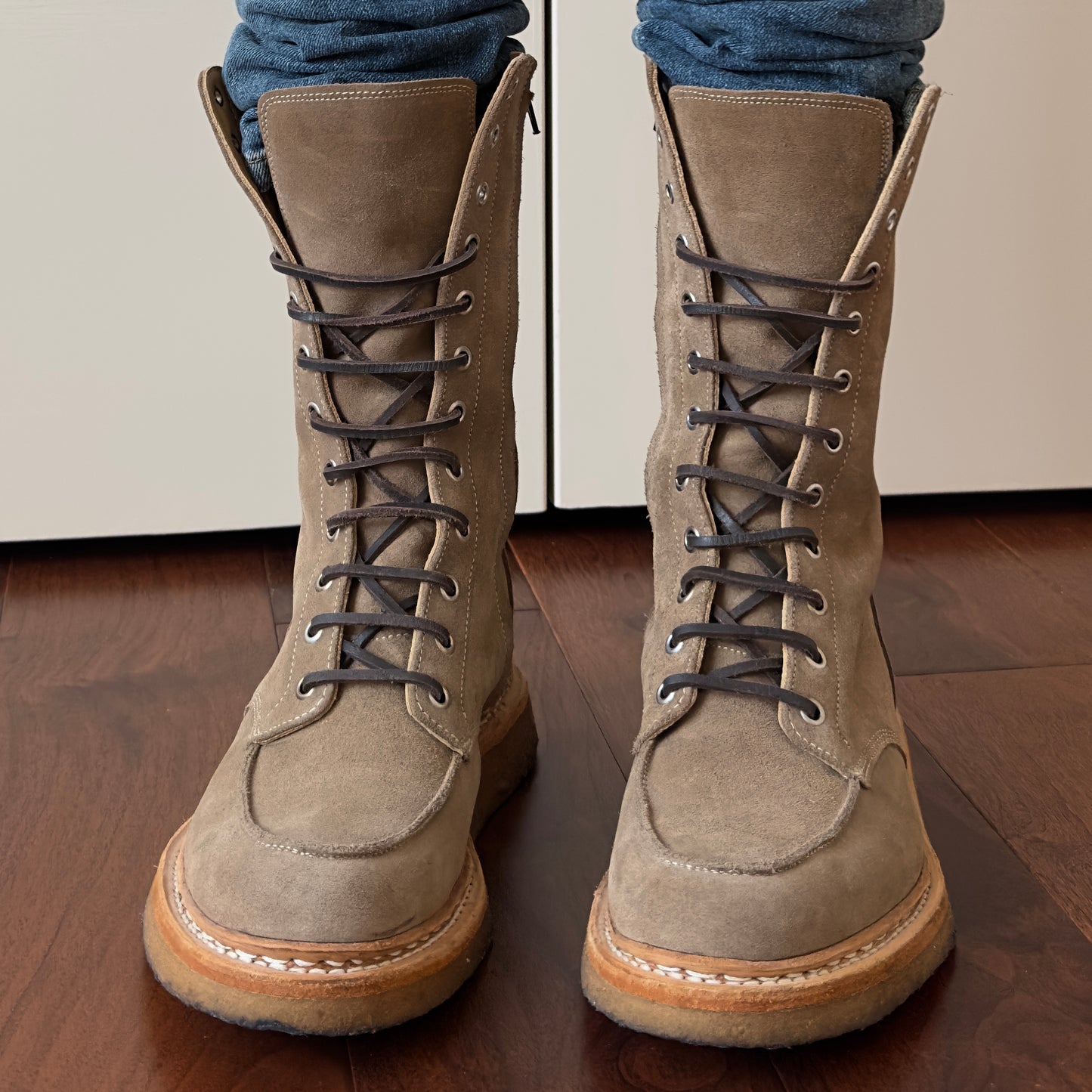 Balmain F/W 2011 Decarnin Suede Ranger Boots