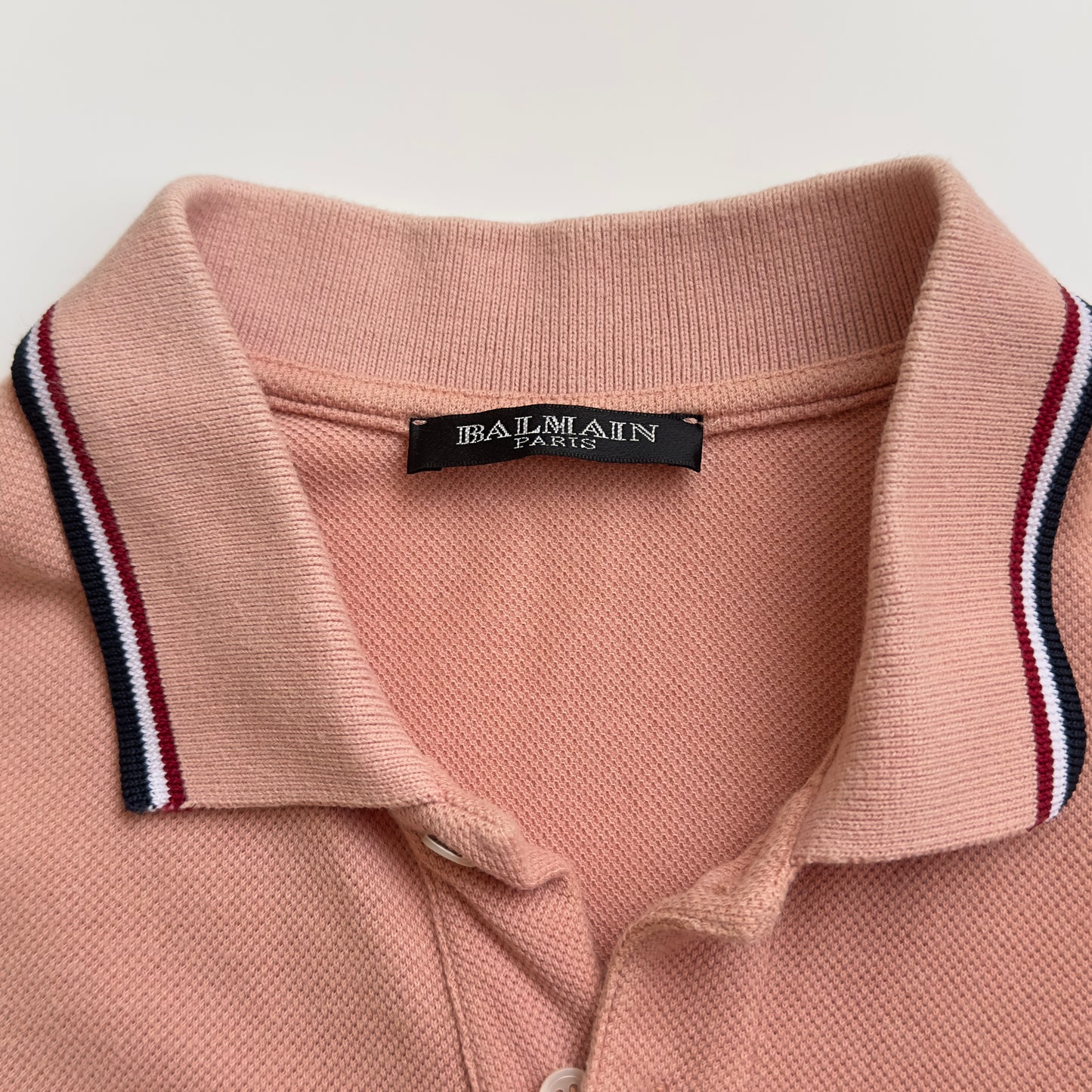 Balmain F/W 2011 Decarnin Pink Sleeveless Polo Shirt
