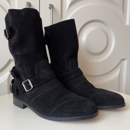 Balmain F/W 2012 Suede Engineer Boots