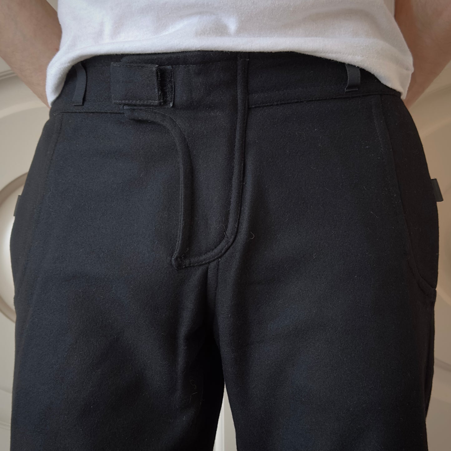 Dsquared2 A/W 2000 Wool Cashmere Flared Biker Pants
