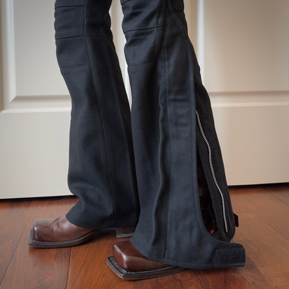 Dsquared2 A/W 2000 Wool Cashmere Flared Biker Pants