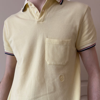 Balmain F/W 2011 Decarnin Yellow Waffle Polo Shirt