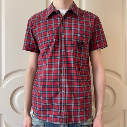 Balmain S/S 2011 Decarnin Checkered Short Sleeve Shirt