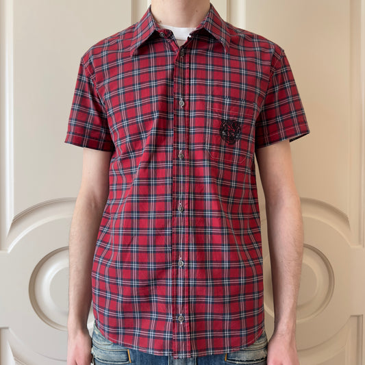 Balmain S/S 2011 Decarnin Checkered Short Sleeve Shirt