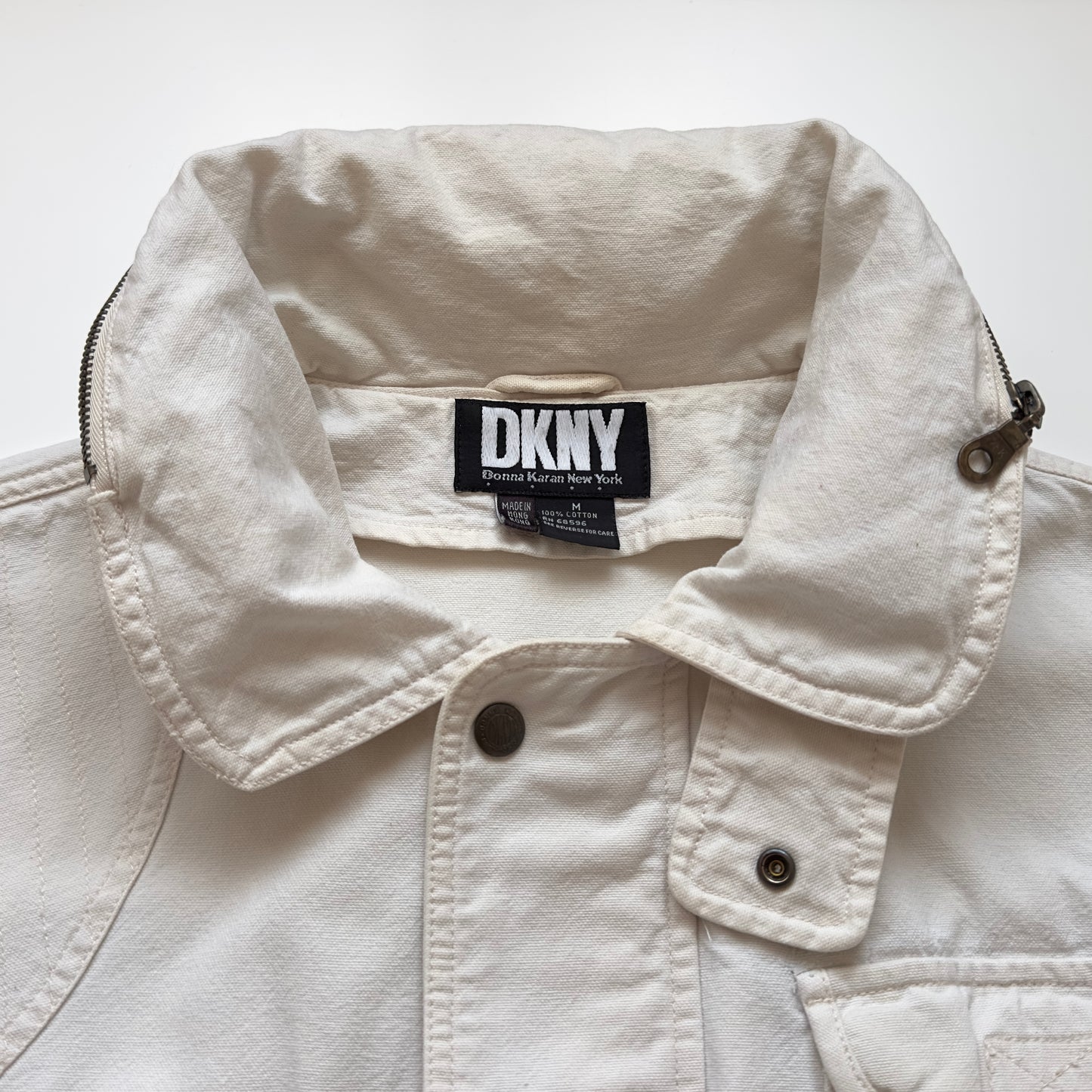 Vintage 1990s DKNY Multi-Pocket Oversized Field Jacket