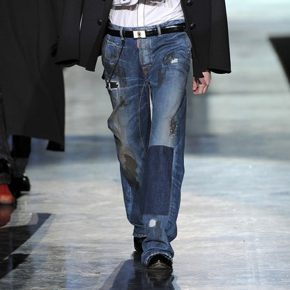 Dsquared2 F/W 2009 Patchwork Distressed Mud Wash Jeans