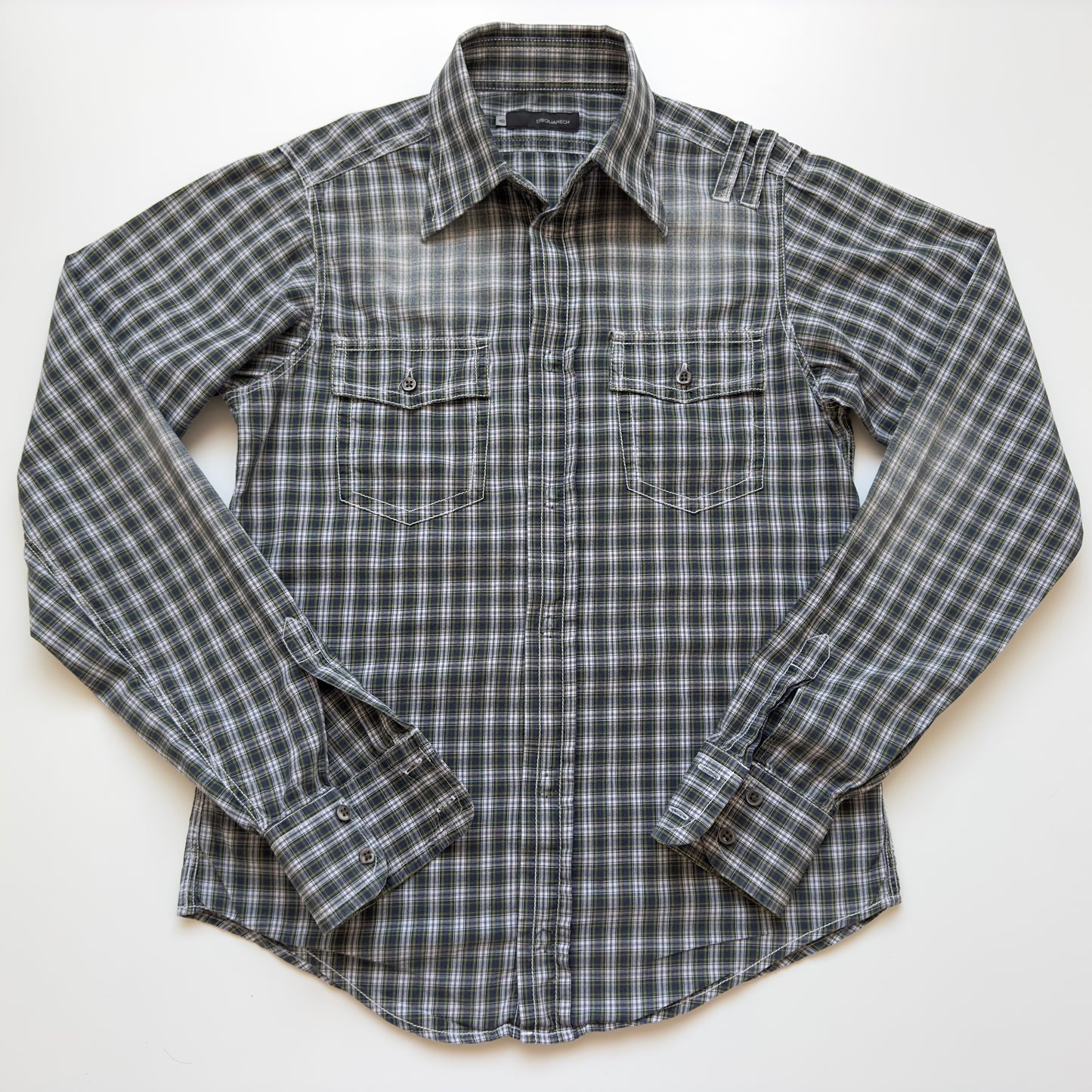 Dsquared2 S/S 2003 Mud Flingin’ Western Button-up Shirt