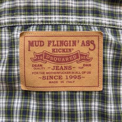 Dsquared2 S/S 2003 “Mud Flingin” Distressed Sleeveless Button-Up Shirt