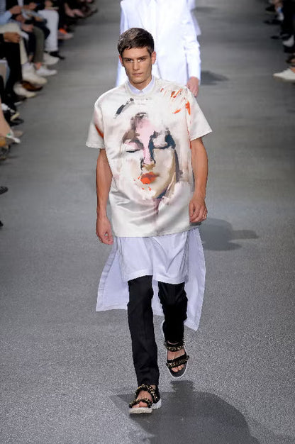 Givenchy S/S 2013 Tisci-Era Elongated Black Dress Shirt