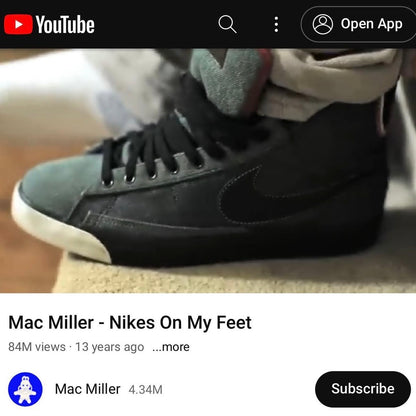 Nike Blazer Mid “Selvedge Denim” 2008 Mac Miller